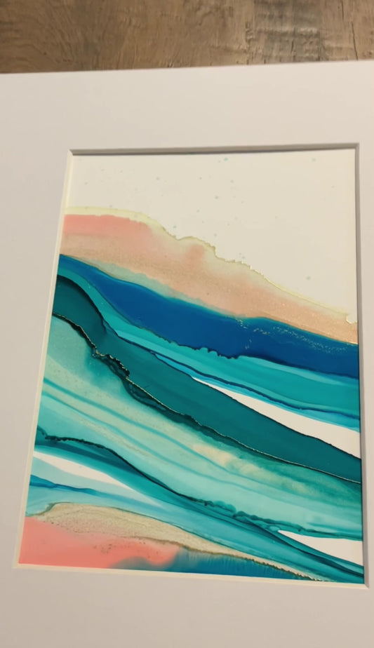 Original Alcohol Ink - Abstract Wave 2