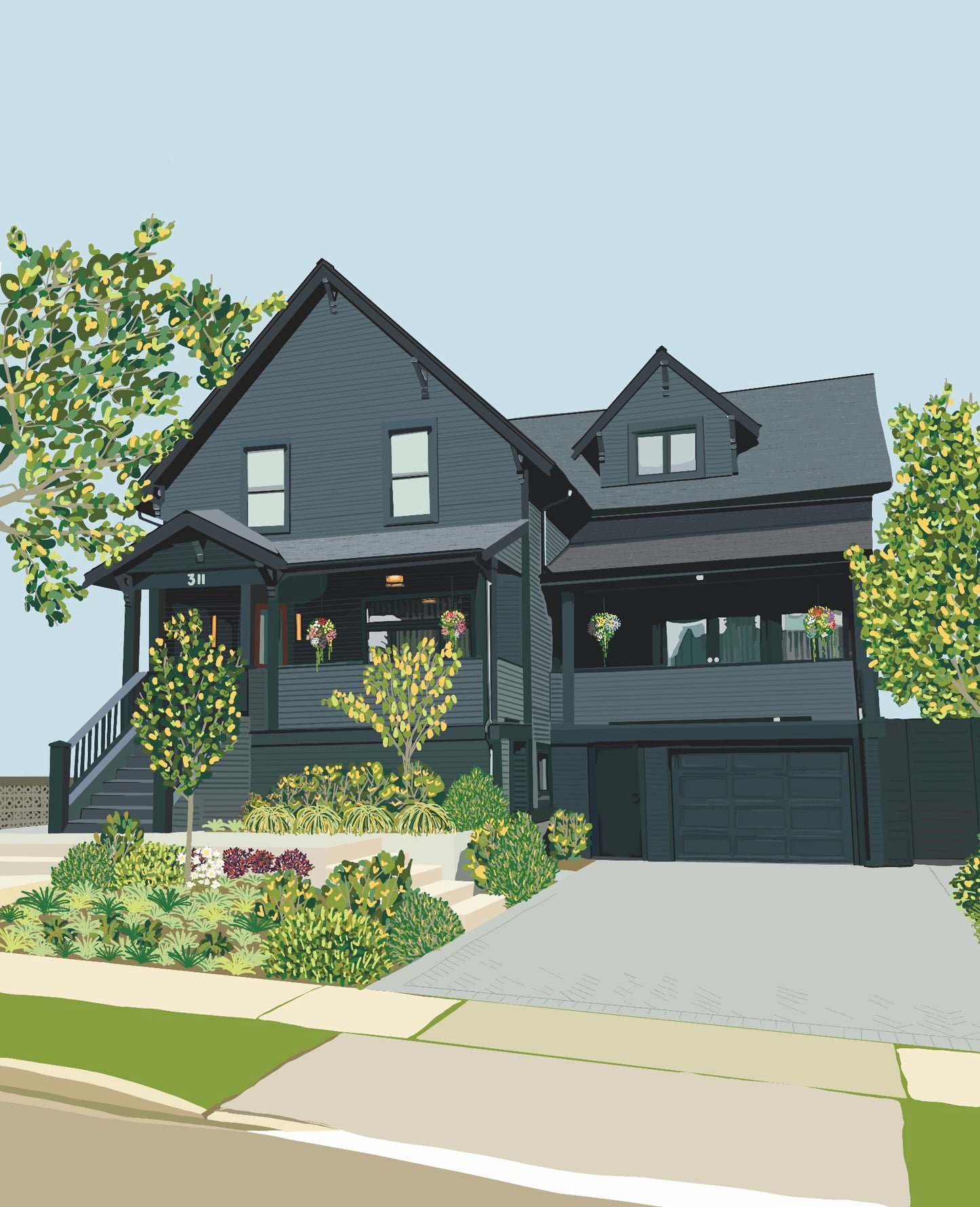 Custom Home Illustrations